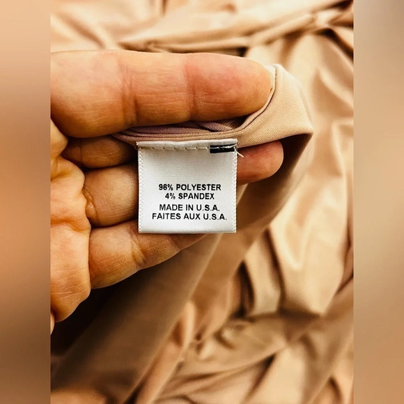 MISA Los Angeles Teget Draped Dress in Nude Size Small NWOT - Picture 14 of 16